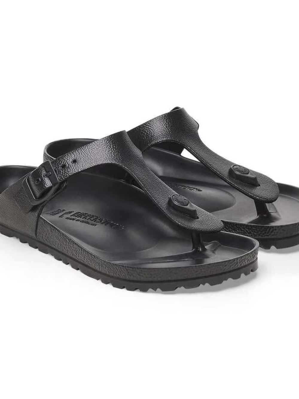 BIRKENSTOCK Gizeh Essentials Black Slip On Lightweight Size 10 NEW - Picture 14 of 14